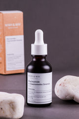 Niacinamide + Chaenomeles Sinensis Face Serum - Korean Vitamin B3 Face Serum for Clear, Bright Skin, Sebum Control and Acne Soothing- Quick Absorption, Non-Sticky, Fragrance Free, 1.01 fl.oz.